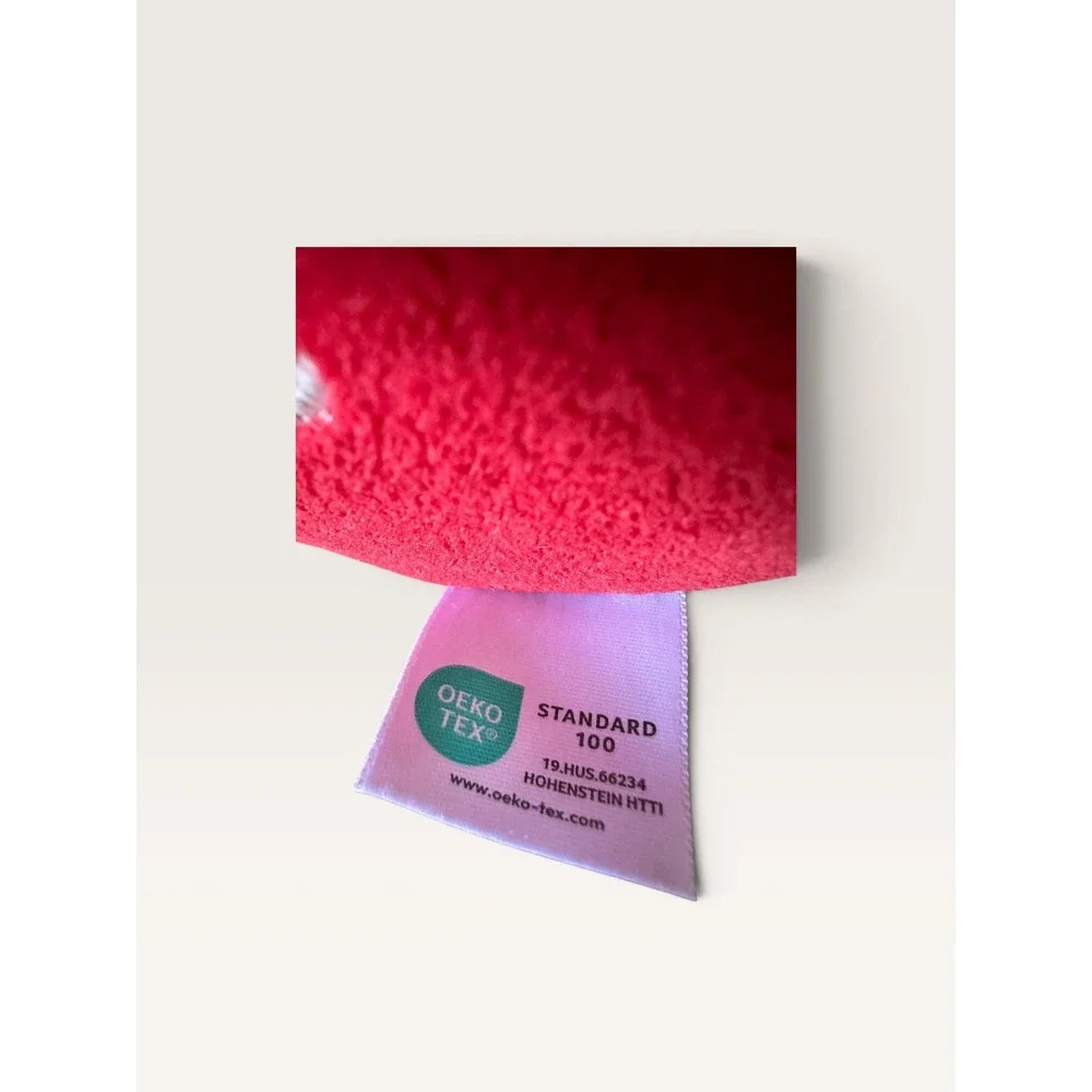 Red Strawberry Plush Decorative Pillow Fruit Shaped Soft Cushion OEKO-TEX 10in